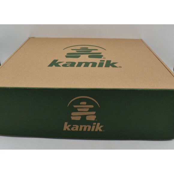 Kamik Mens Size 9 Yukon 5 Dark Brown Leather Faux Fur Lined Waterproof Boots